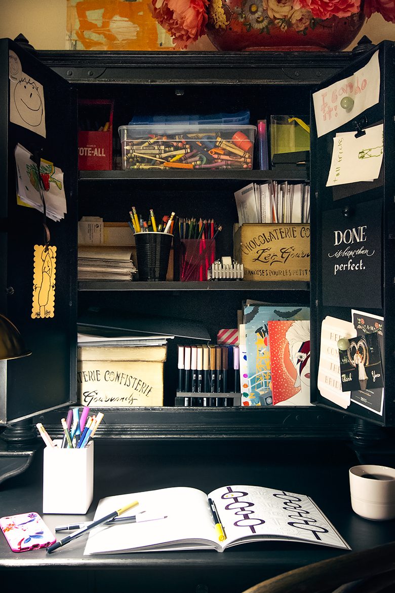 Inside the Secretary Desk | Making it Lovely
