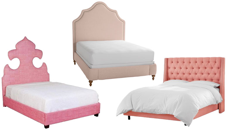 Pink Upholsted Beds