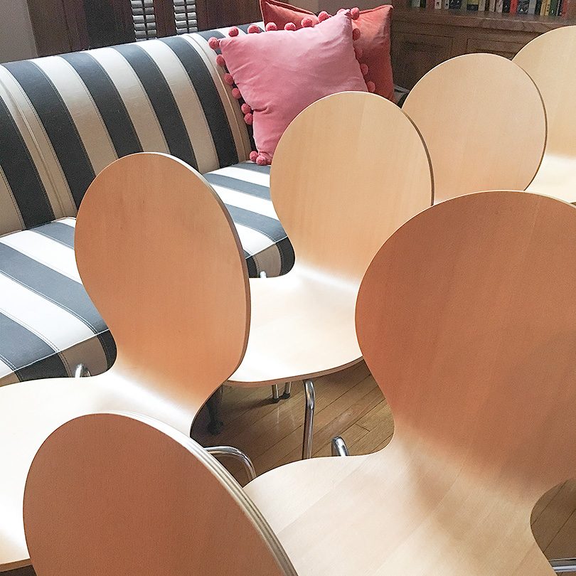 Bent-Ply Danish Dining Chairs