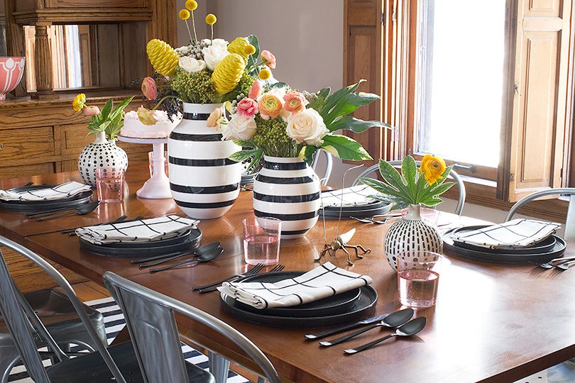 Dining Room with Unison Home Table Settings | Making it Lovely