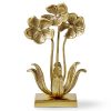 AERIN Brass Violets Floral Sculpture, Williams-Sonoma