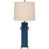 Teal Blue Beverly Lamp