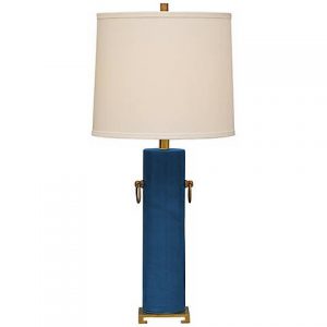 Teal Blue Beverly Lamp
