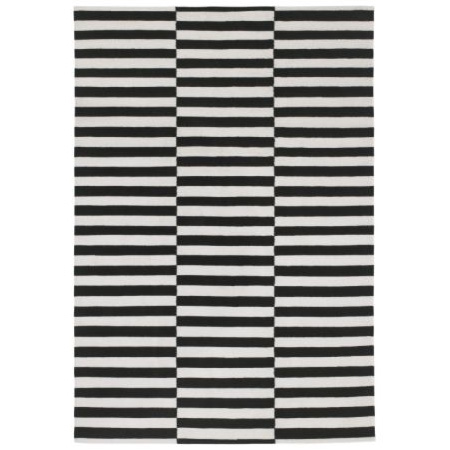 IKEA Stockholm Black and White Striped Rug