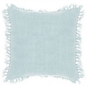 Laundered Linen Blue Pillow, Pine Cone Hill