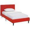 Linnea Red Upholstered Bed, Wayfair