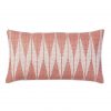 Pink Geometric Lumbar Pillow, West Elm