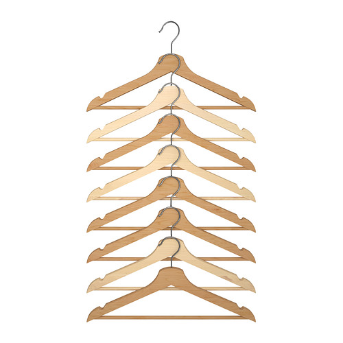 Wooden Bumerang Shirt Hangers, IKEA