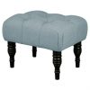 Small Blue Tufted Ottoman / Bench, Threshold, Target