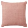 Silk Hand-Loomed Pillow, Rosette Pink, West Elm