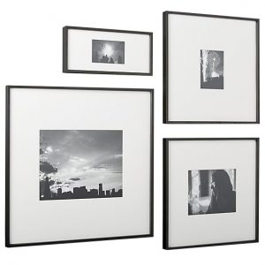 Gallery Carbon Black Picture Frames, CB2