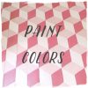 Paint Colors: DIY Tumbling Blocks — Puppy Paws, Odessa Pink, and Crimson, Benjamin Moore