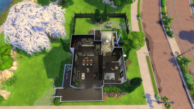 Main Level Floor Plan — Sims 4 Pink Victorian House, Making it Lovely