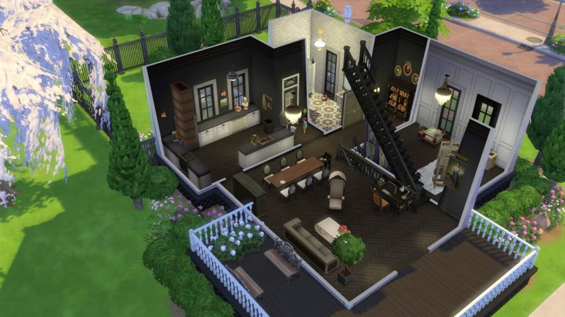 1st Floor Overview — Sims 4 Pink Victorian House, Making it Lovely
