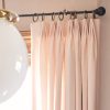 Tailored Pleat Pink Linen Drapery - The Shade Store
