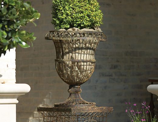 French-Inspired Wire Urn Planter