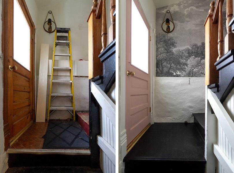 Back Entryway, Before and After | Making it Lovely