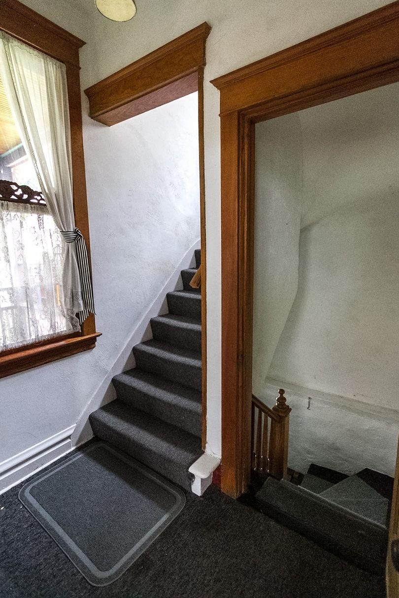 Back Entry and Stairway When Moving In