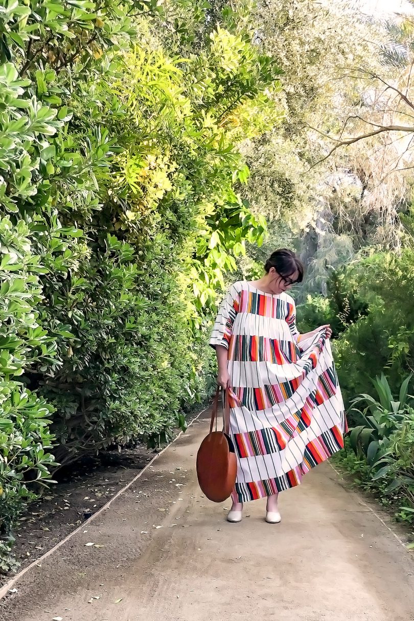 Marimekko Caftan Dress, Circle Bag | Palm Springs Style | Nicole Balch, Making it Lovely