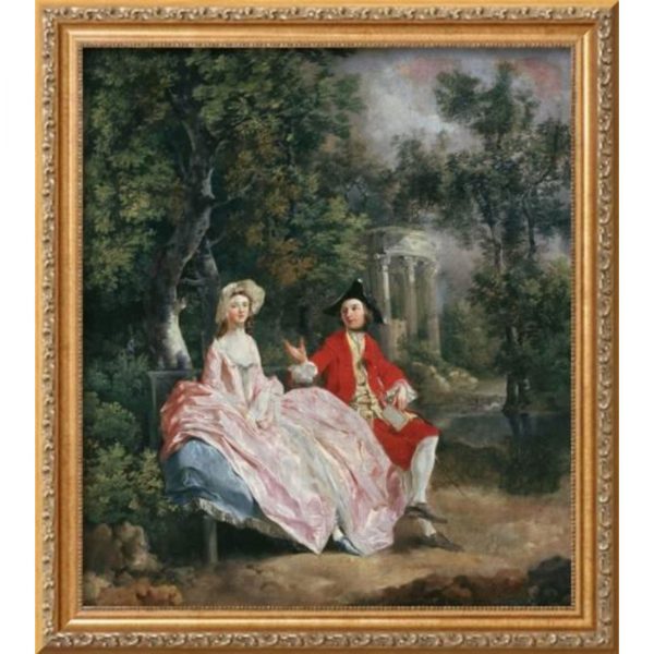 Conversation in a Park, Probably a Portrait of the Artist and His Wife, Margaret Burr, 1728-98; Thomas Gainsborough