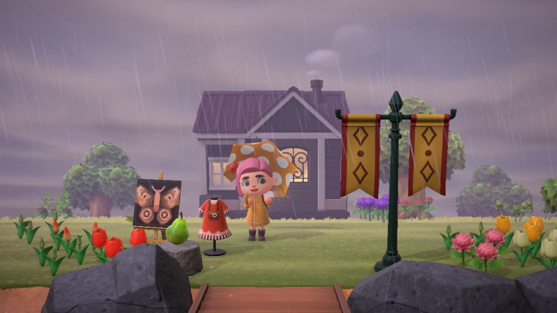 A Rainy Day Welcome (Animal Crossing: New Horizons)
