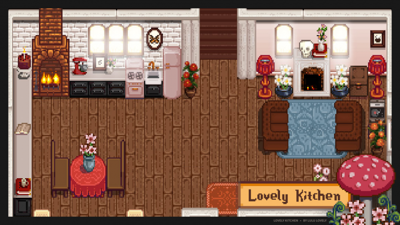 Example Kitchen - Lovely Kitchen Mod for Stardew Valley by Lulu Lovely